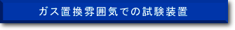 ガス置換雰囲気での試験装置